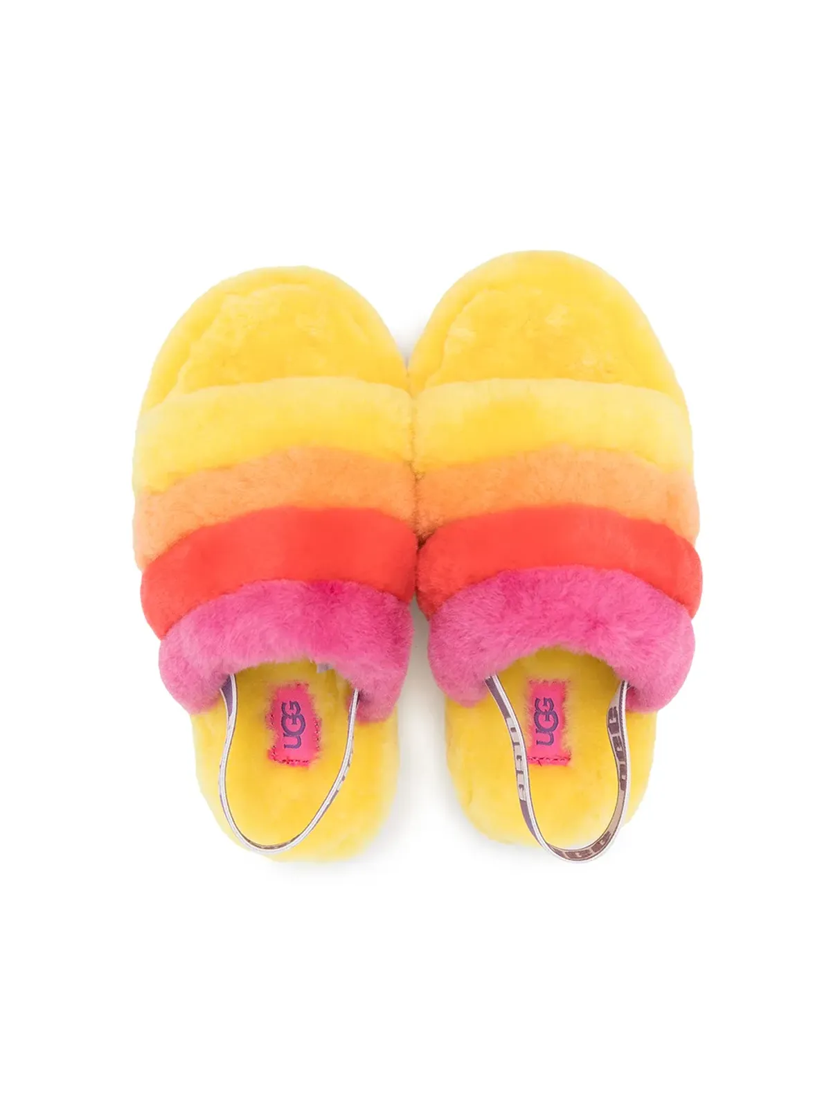 UGG Kids Fluff Yeah シアーリングサンダル - 画像3