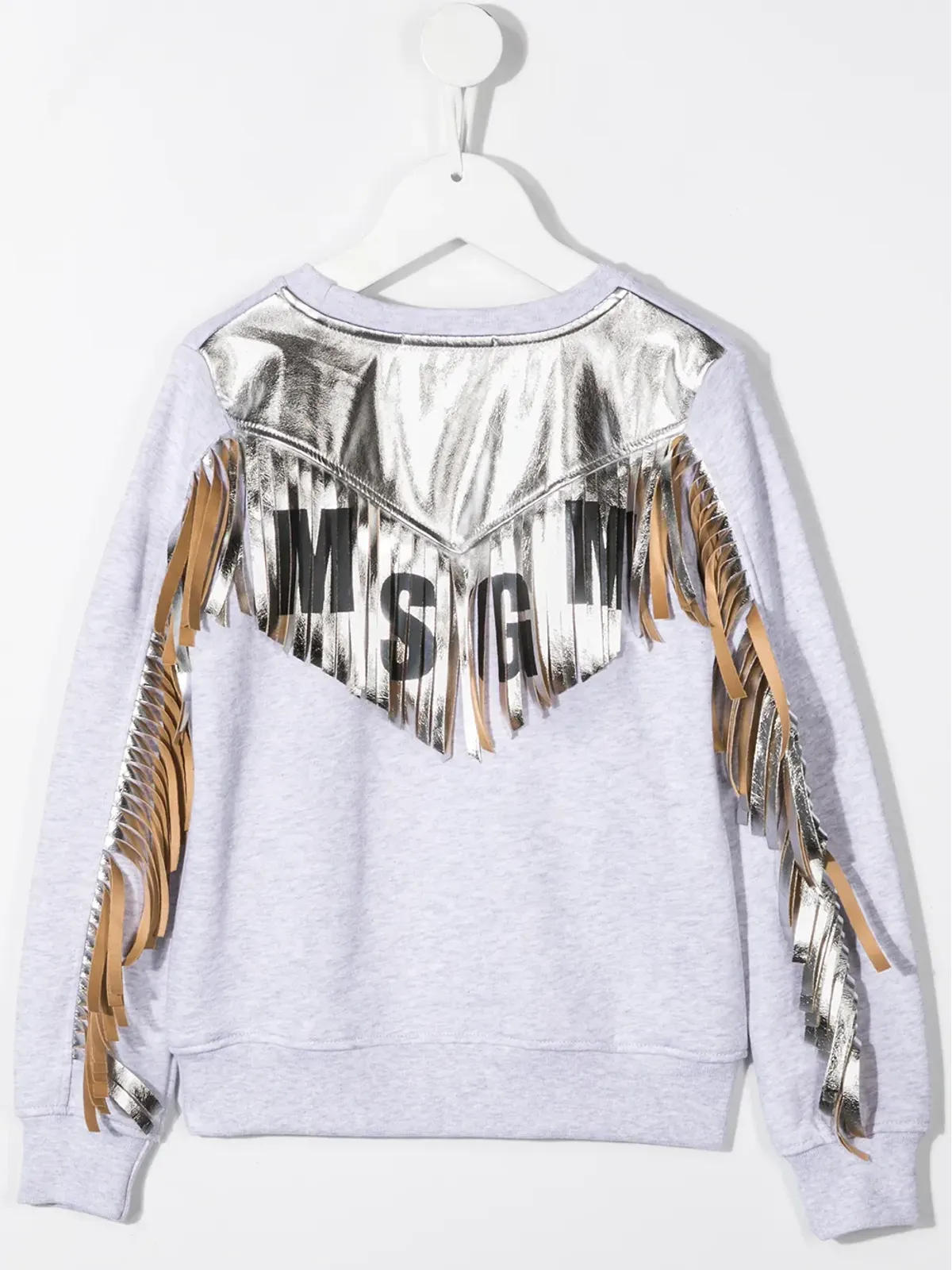 MSGM Kids タッセルロゴプリント スウェットシャツ - 画像2