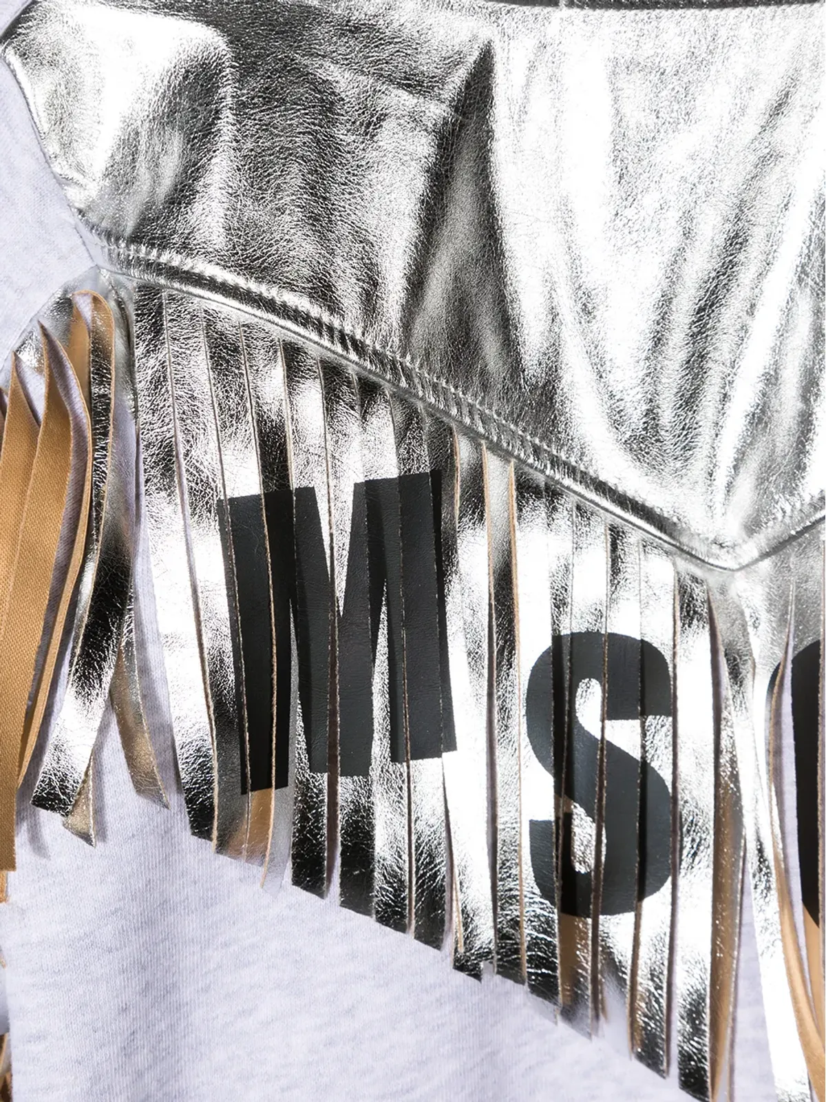 MSGM Kids タッセルロゴプリント スウェットシャツ - 画像3