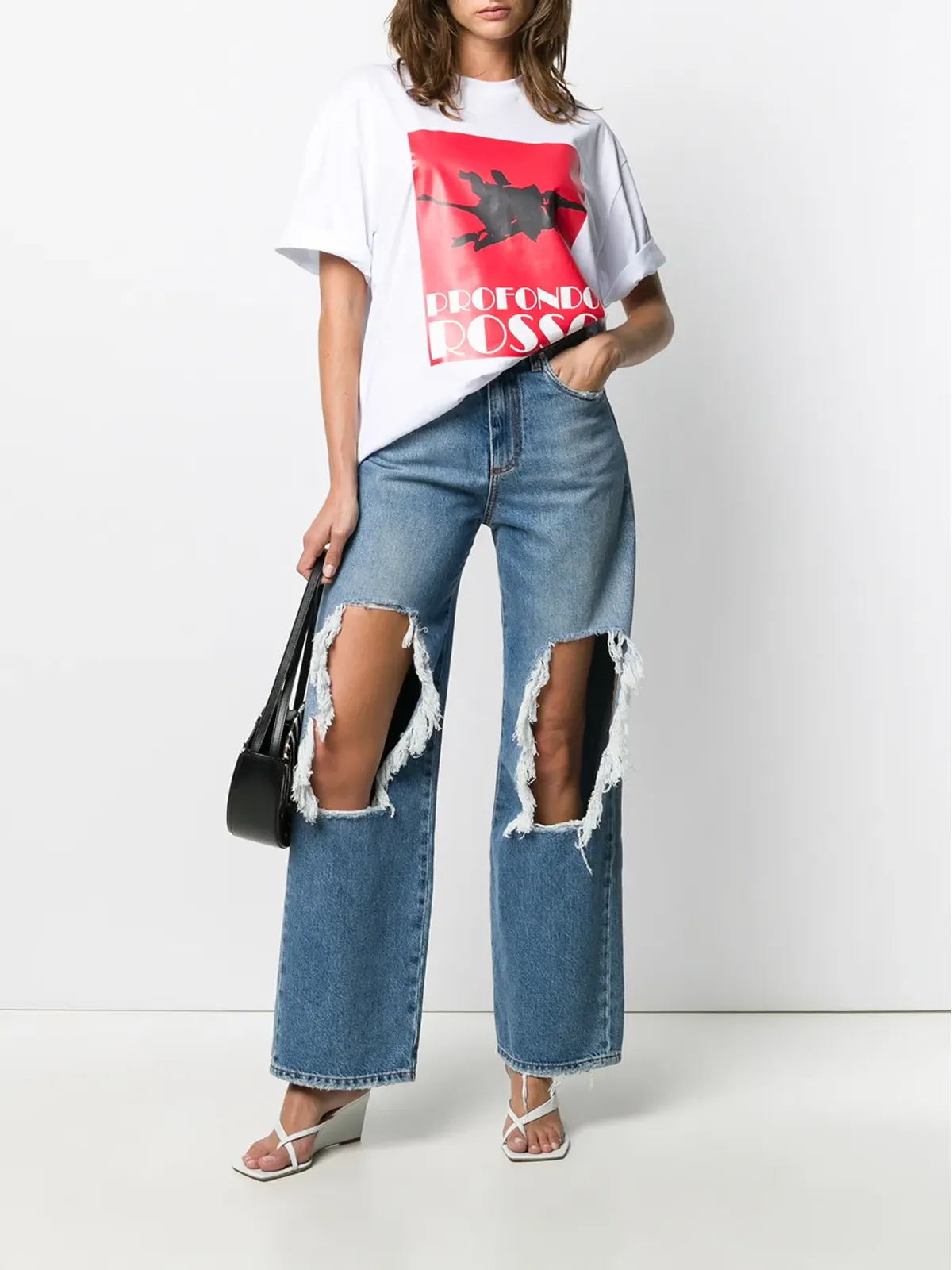 MSGM Profondo Rossa プリント Tシャツ - 画像2