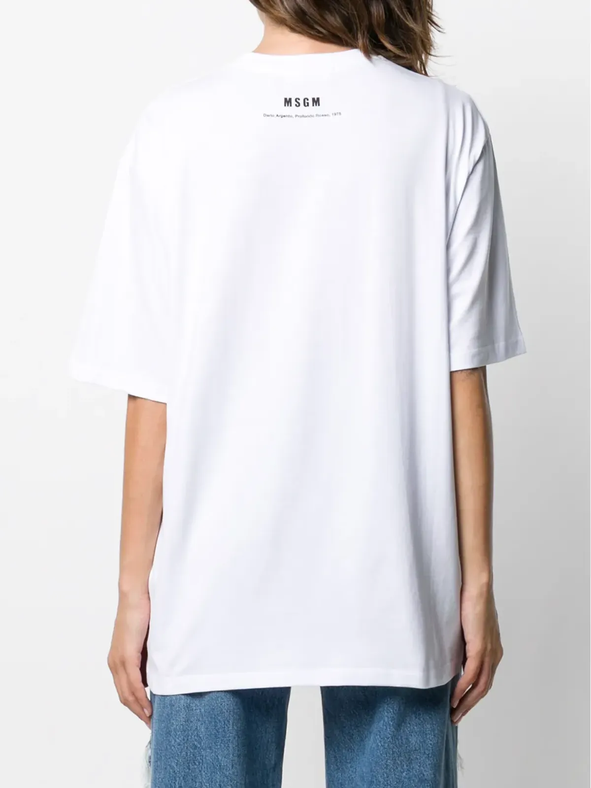 MSGM Profondo Rossa プリント Tシャツ - 画像4