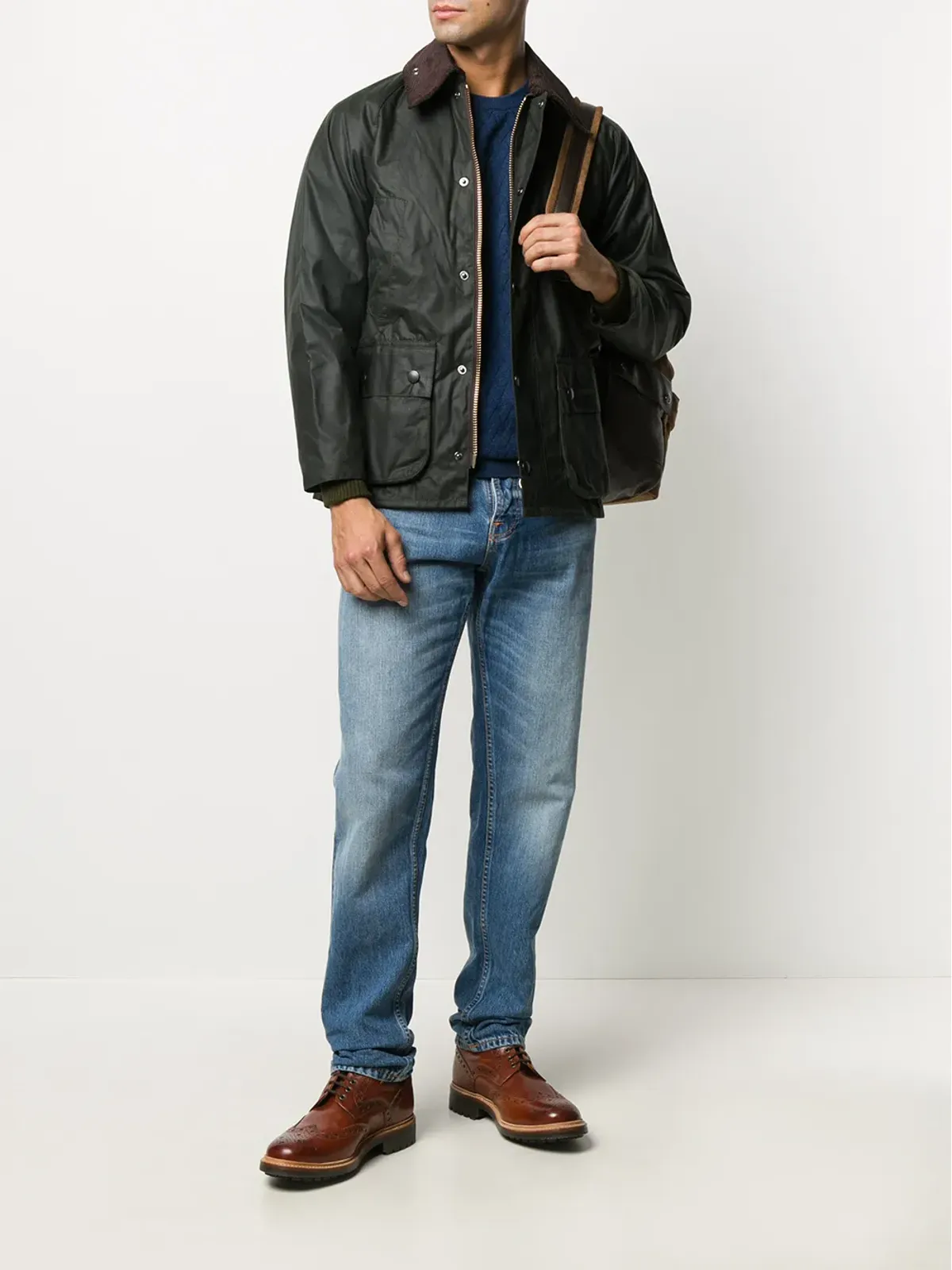 Barbour Bedale Waxed ジャケット - 画像2
