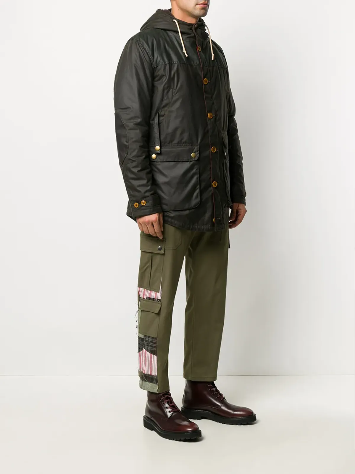 Barbour ゲーム・ワックスド・パーカージャケット - 画像3