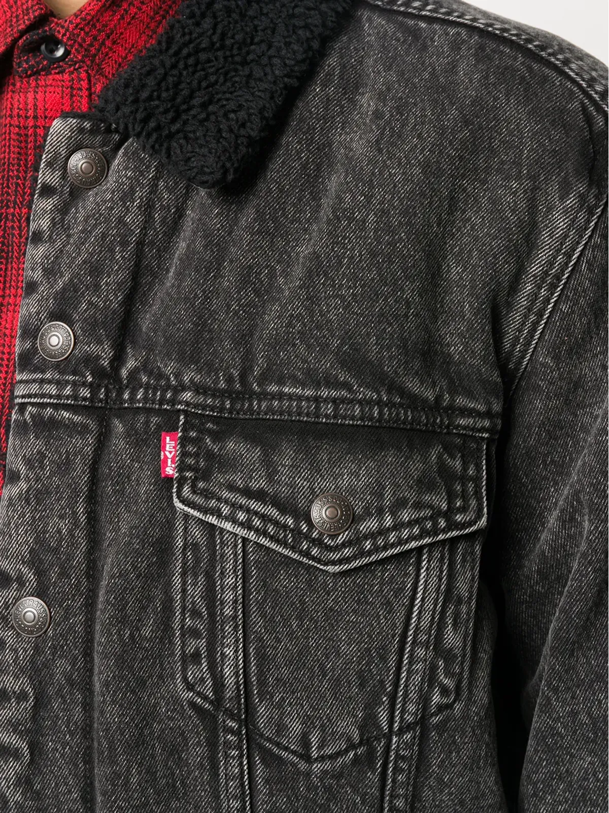 Levi's シェルパ・タイプIII トラッカー ジャケット - ブラック - 画像5
