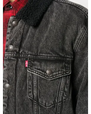 Levi's シェルパ・タイプIII トラッカー ジャケット - ブラック - サムネイル5