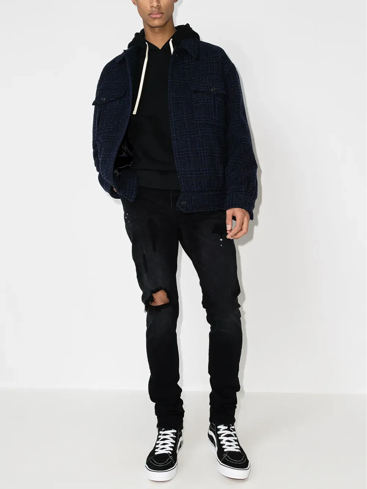 Purple Brand リップドディテールジーンズ - 画像5