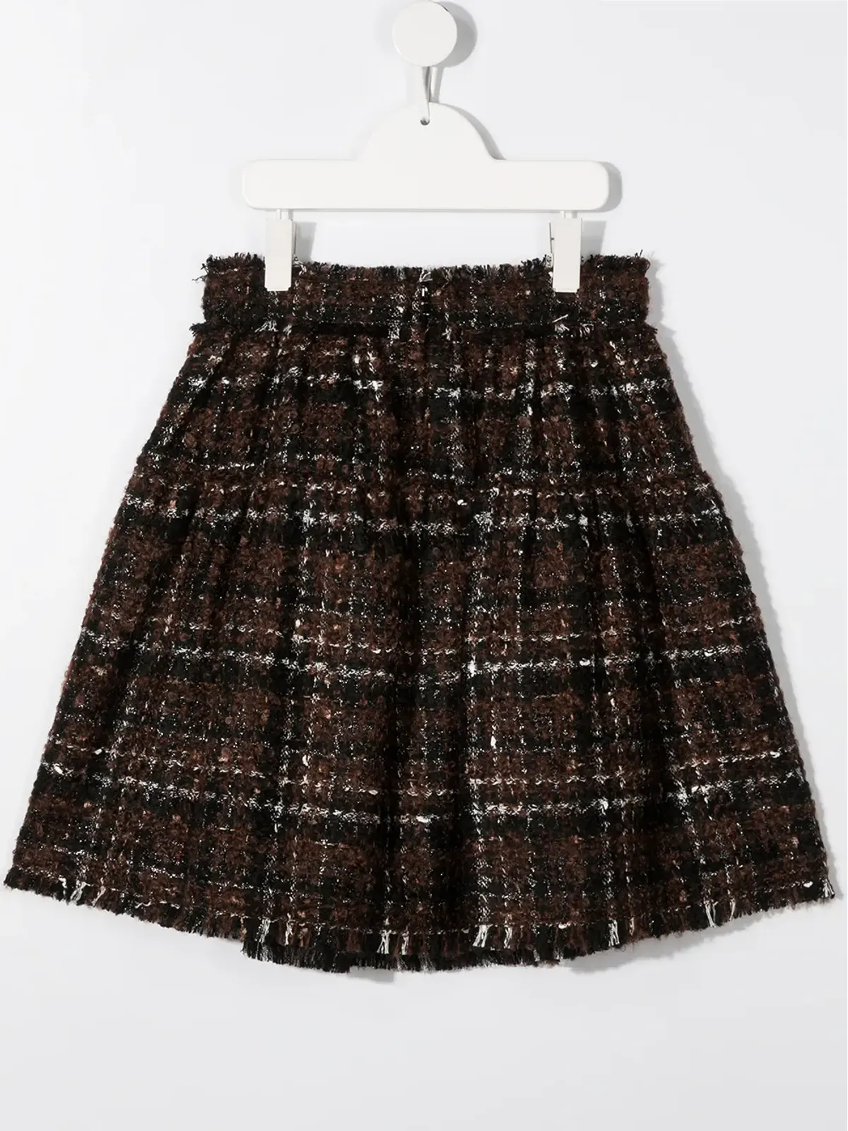 Dolce & Gabbana Kids チェック柄フレアスカート - 画像2