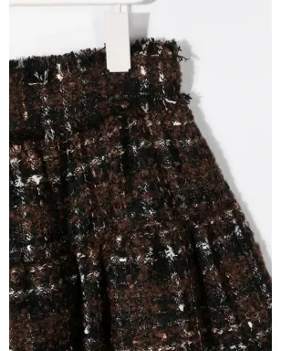 Dolce & Gabbana Kids チェック柄フレアスカート - サムネイル3