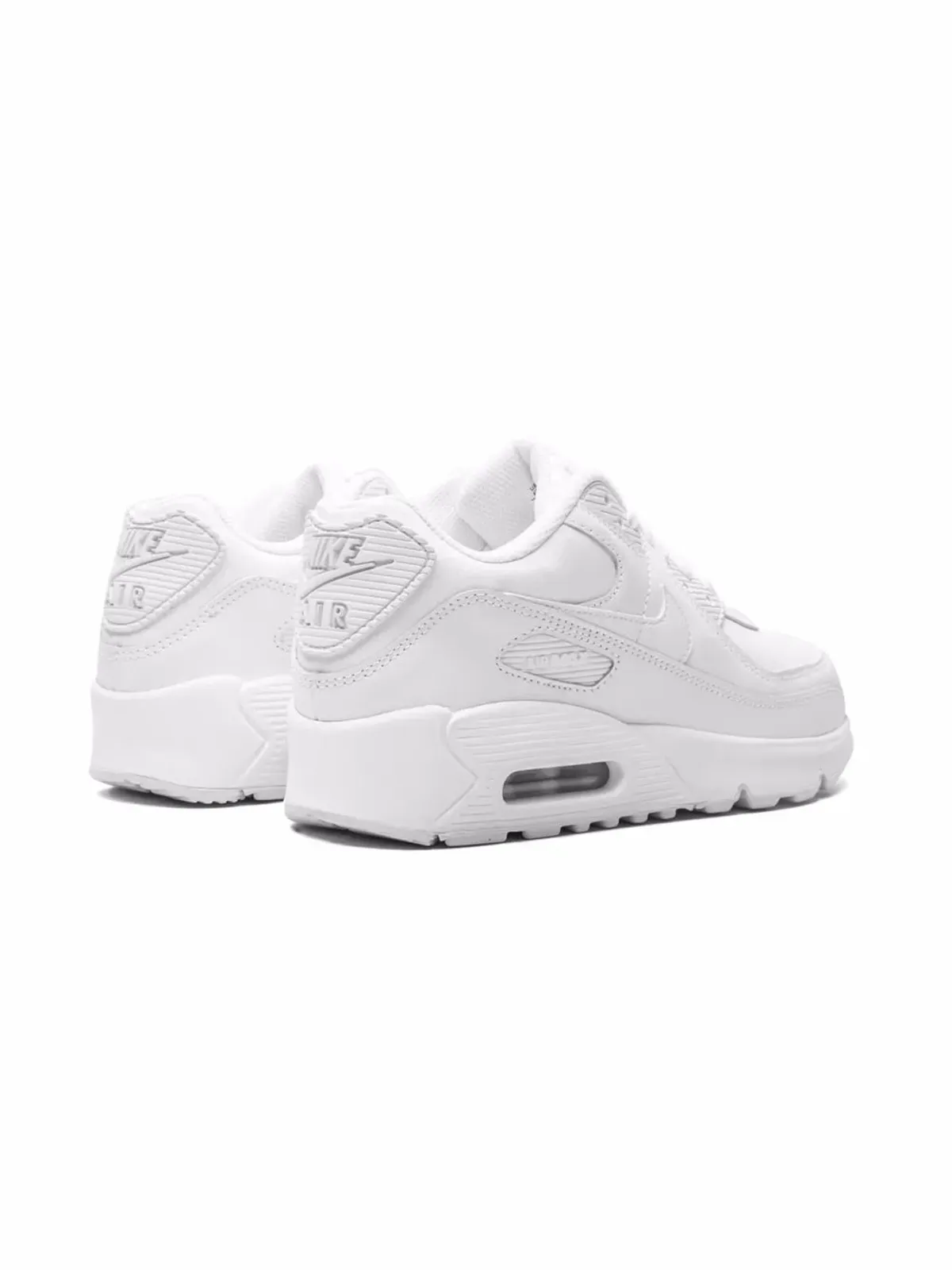 Nike Kids エアマックス90 レザー トリプル スニーカー - 画像3