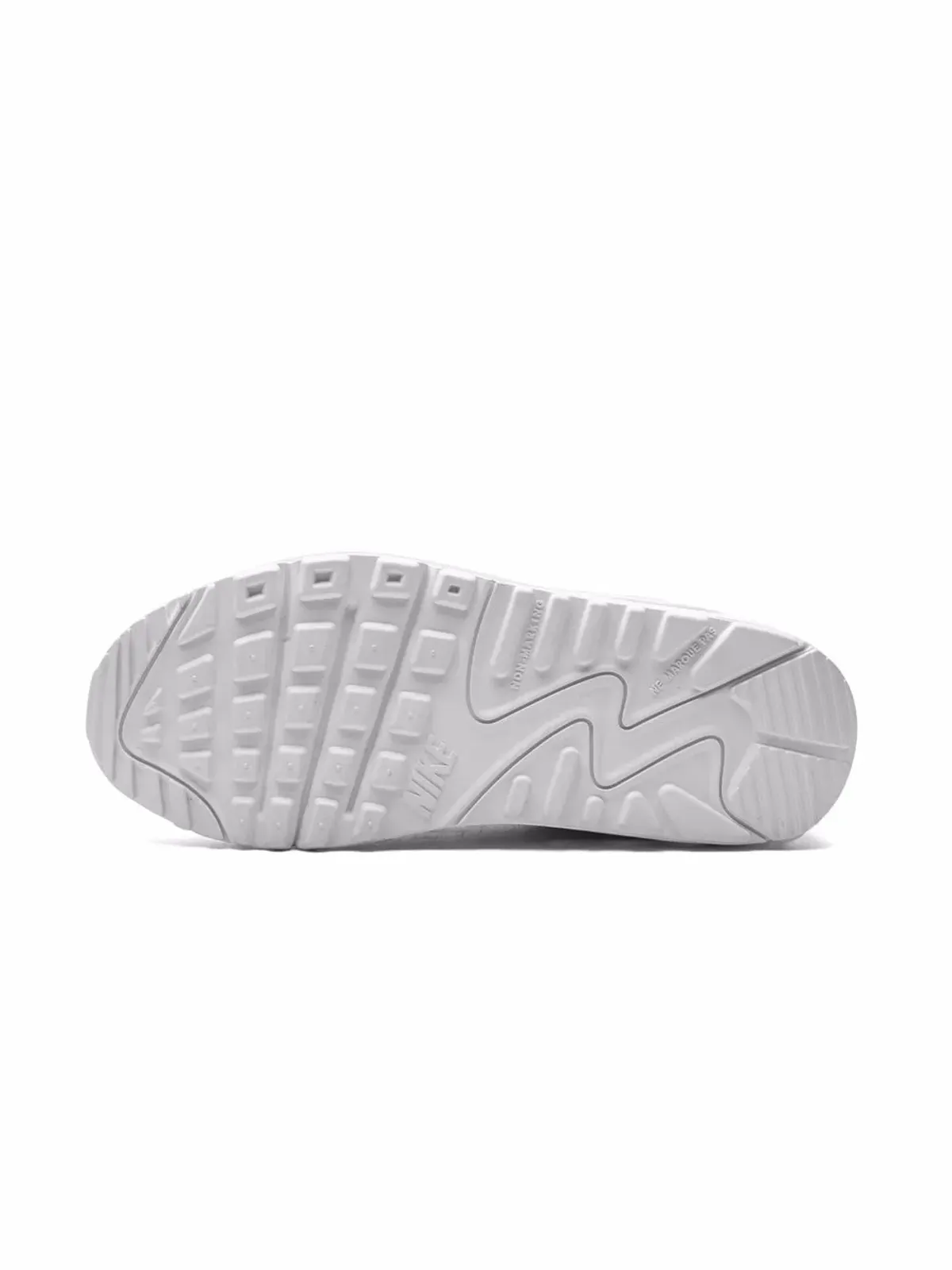 Nike Kids エアマックス90 レザー トリプル スニーカー - 画像4