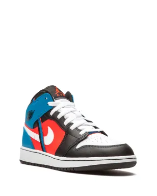 Jordan Kids Air Jordan 1 Mid "Game Time" sneakers - White - サムネイル2