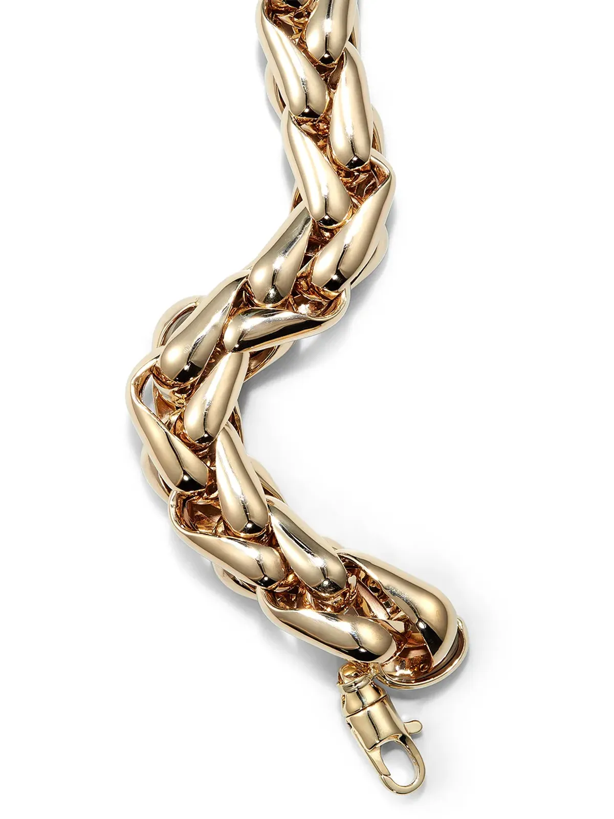 Lauren Rubinski 14kt イエローゴールド チャンクチェーン ブレスレット - 画像2