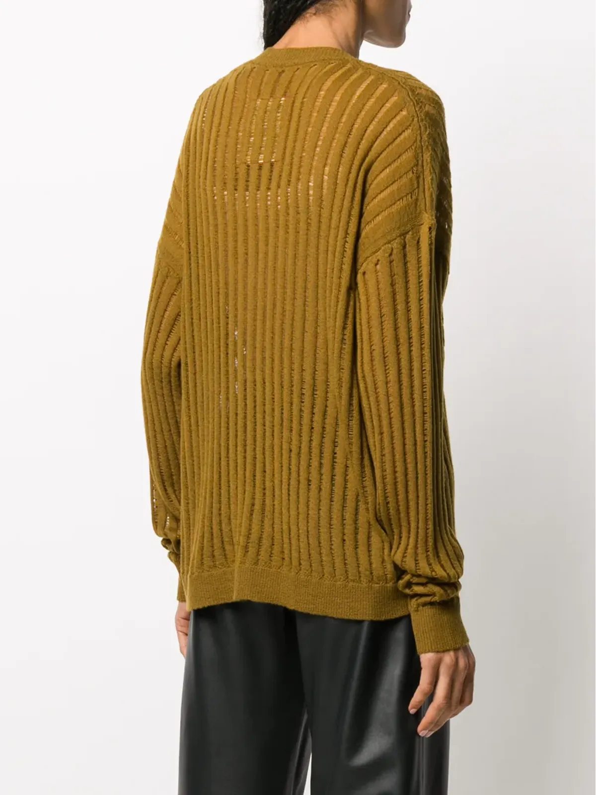 Uma Wang 半透けカシミヤジャンパー - Brown - 画像4