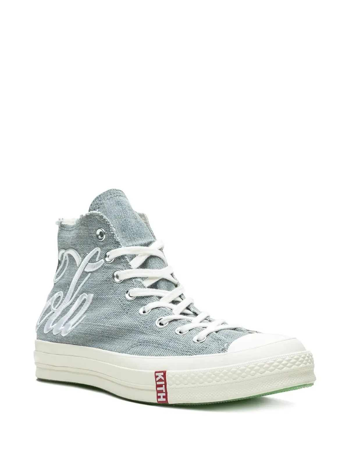 Converse Kith×Coca-Cola チャック70ハイ ウォッシュドデニム スニーカー - 画像2