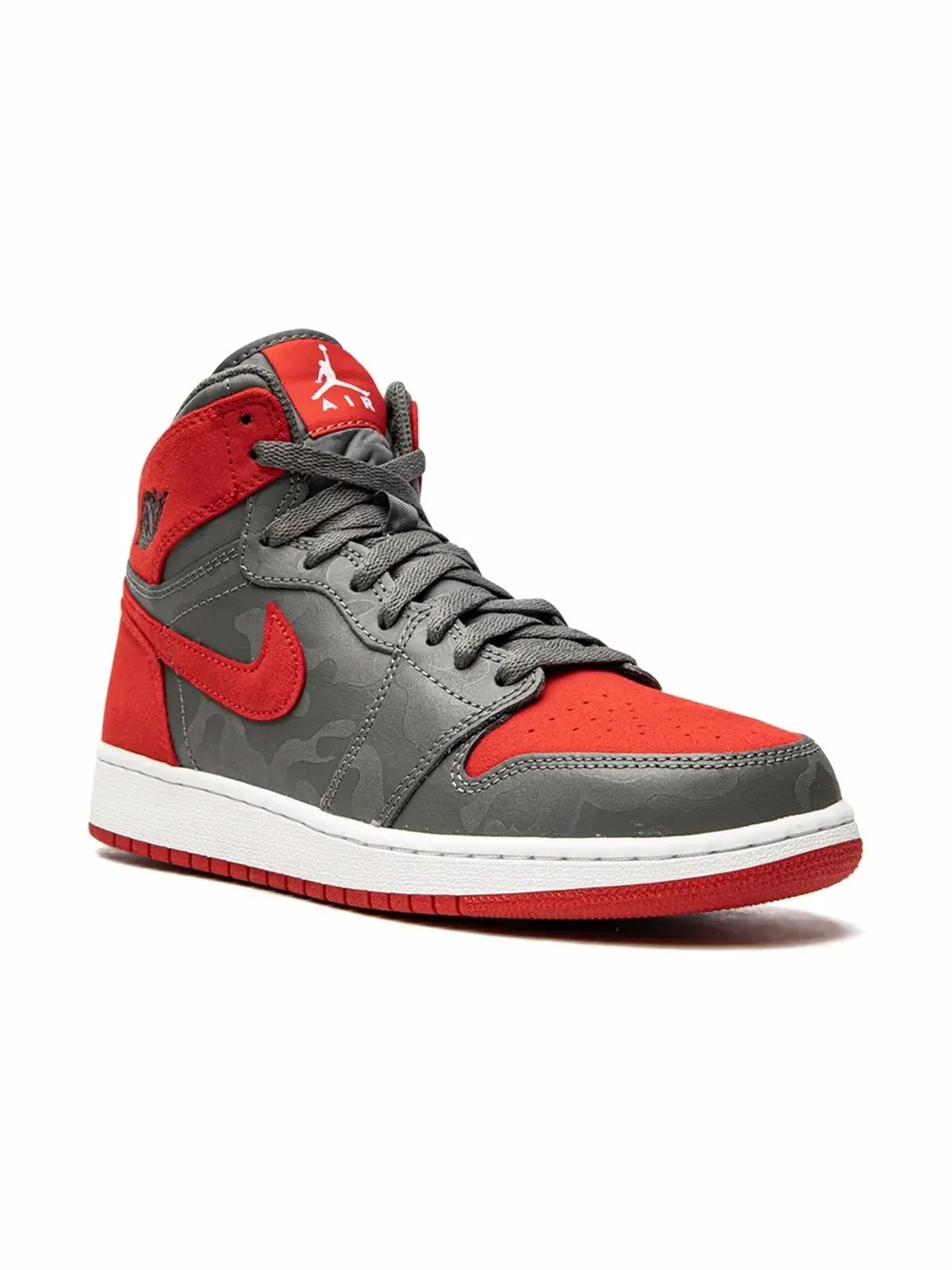Jordan Kids エアジョーダン 1 レトロ ハイ Prem BG「Bred Camo」スニーカー - 画像1
