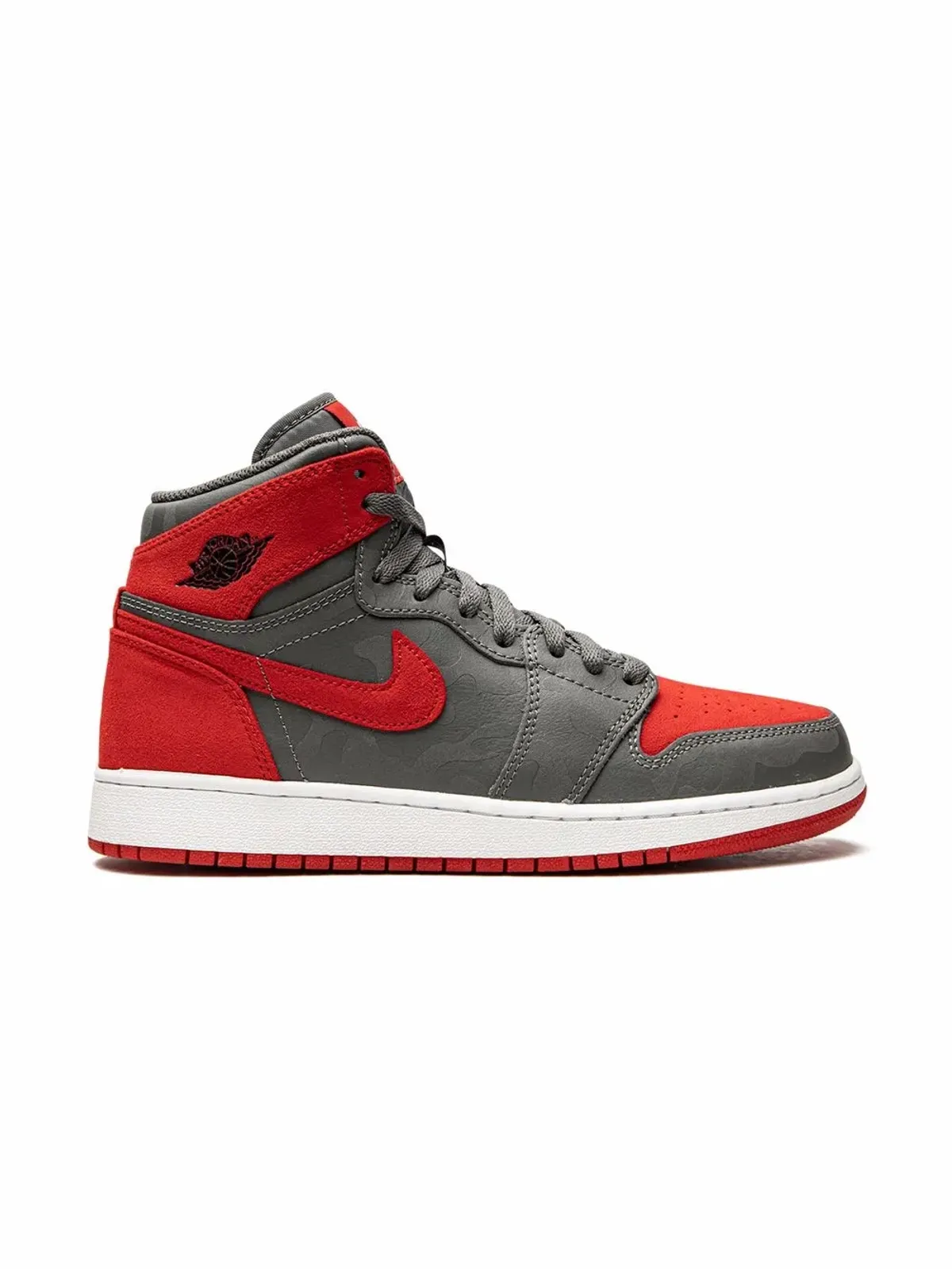Jordan Kids エアジョーダン 1 レトロ ハイ Prem BG「Bred Camo」スニーカー - 画像2