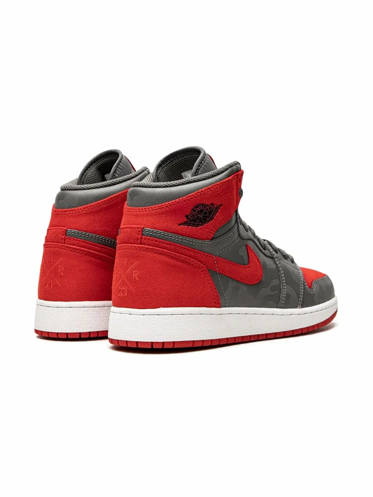 Jordan Kids エアジョーダン 1 レトロ ハイ Prem BG「Bred Camo」スニーカー - 画像3