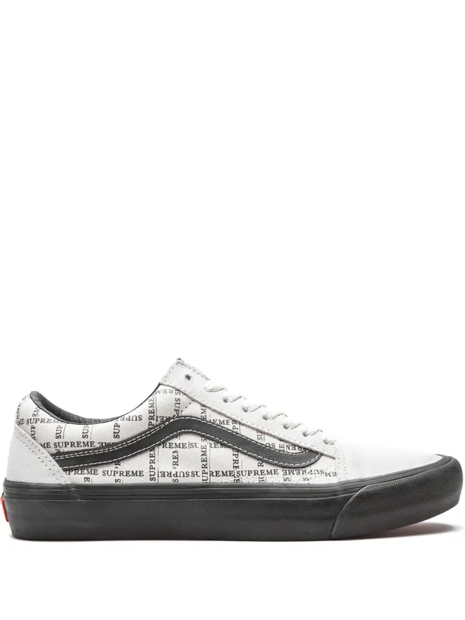 Vans Vans x Supreme Old Skool Pro グリッドホワイト スニーカーの商品画像