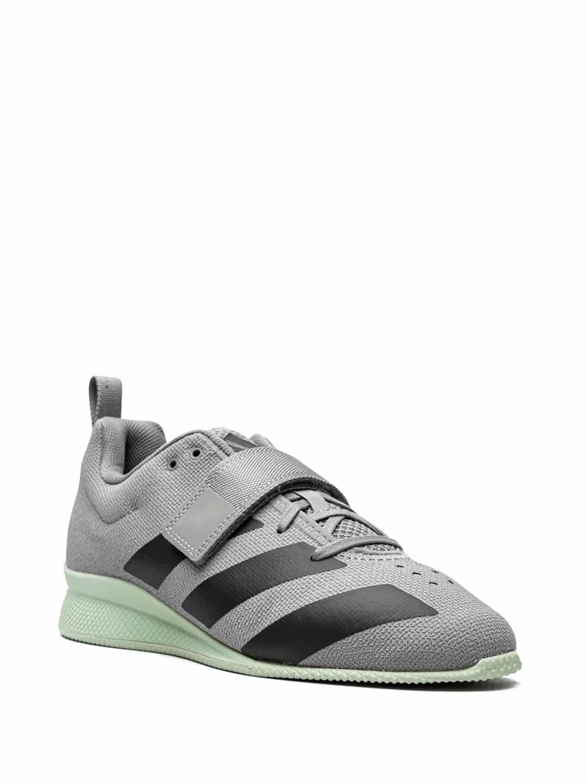 adidas Adipower Weightlifting 2 グレー/コアブラック/グリーン TI スニーカー - 画像2