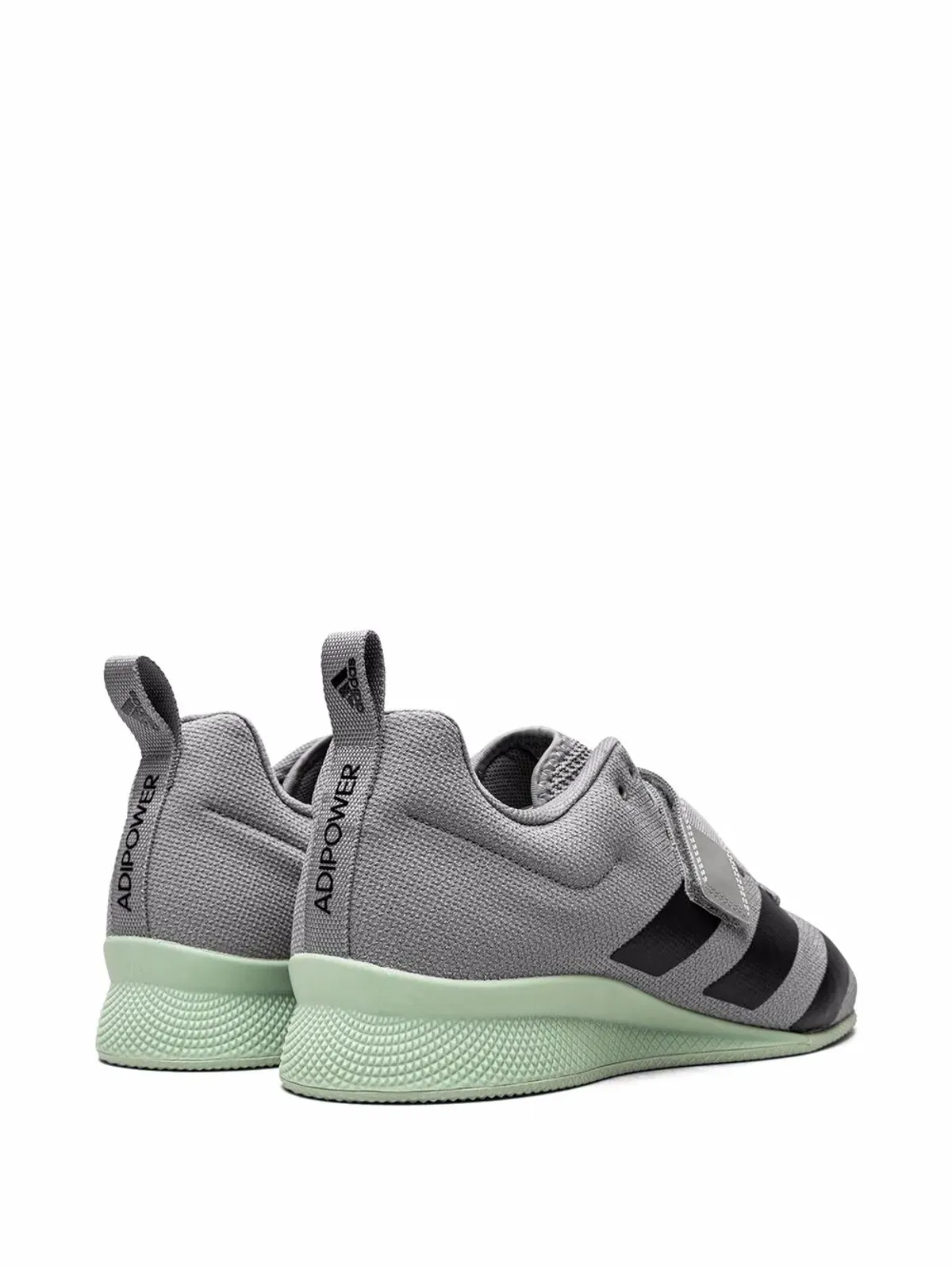 adidas Adipower Weightlifting 2 グレー/コアブラック/グリーン TI スニーカー - 画像3