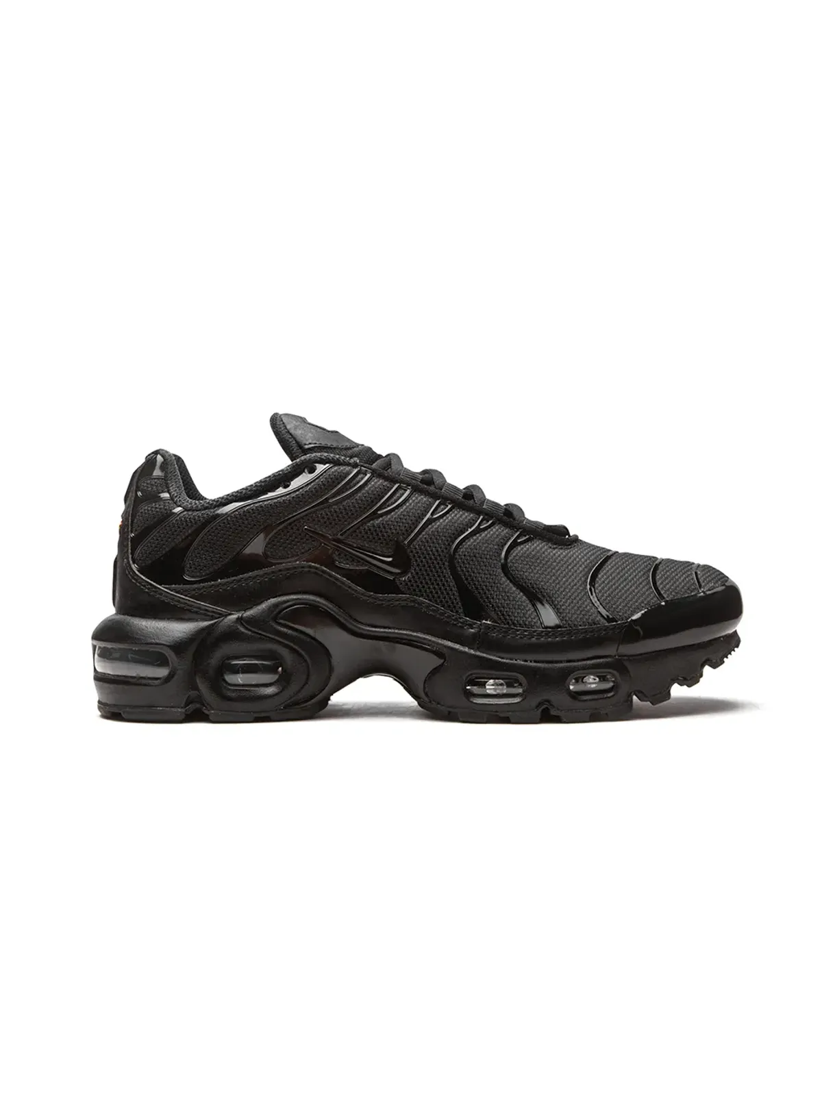 Nike Kids Air Max Plus トリプルブラック スニーカー - 画像2