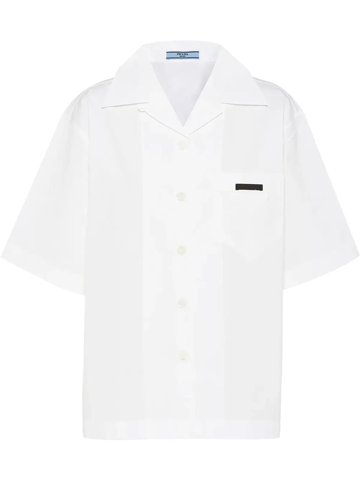 Prada パネル付きボウリング風シャツ - White - 画像1