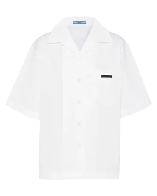 Prada パネル付きボウリング風シャツ - White - サムネイル1