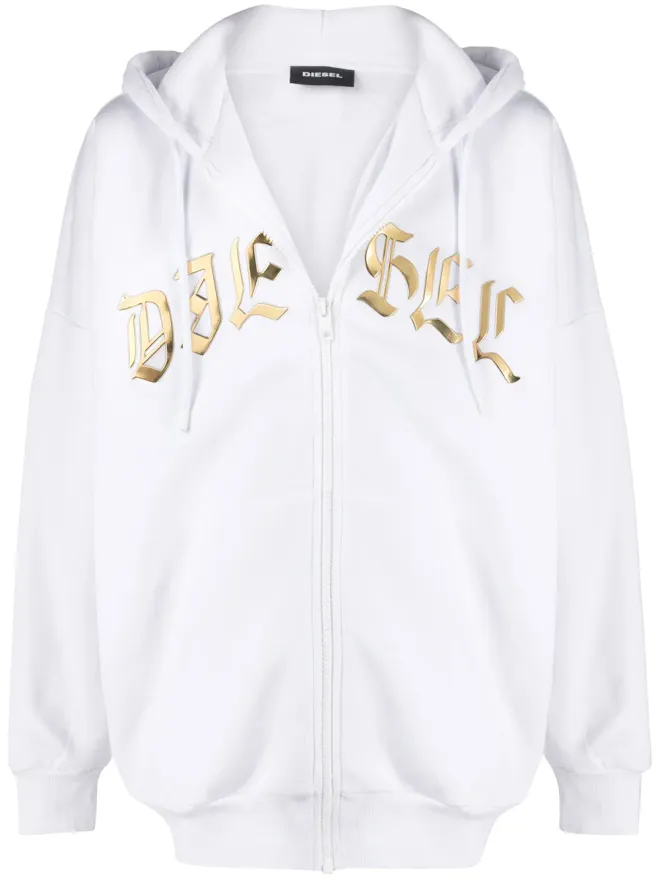 Diesel Diesel フォイルロゴ ジップアップフーディ - Whiteの商品画像