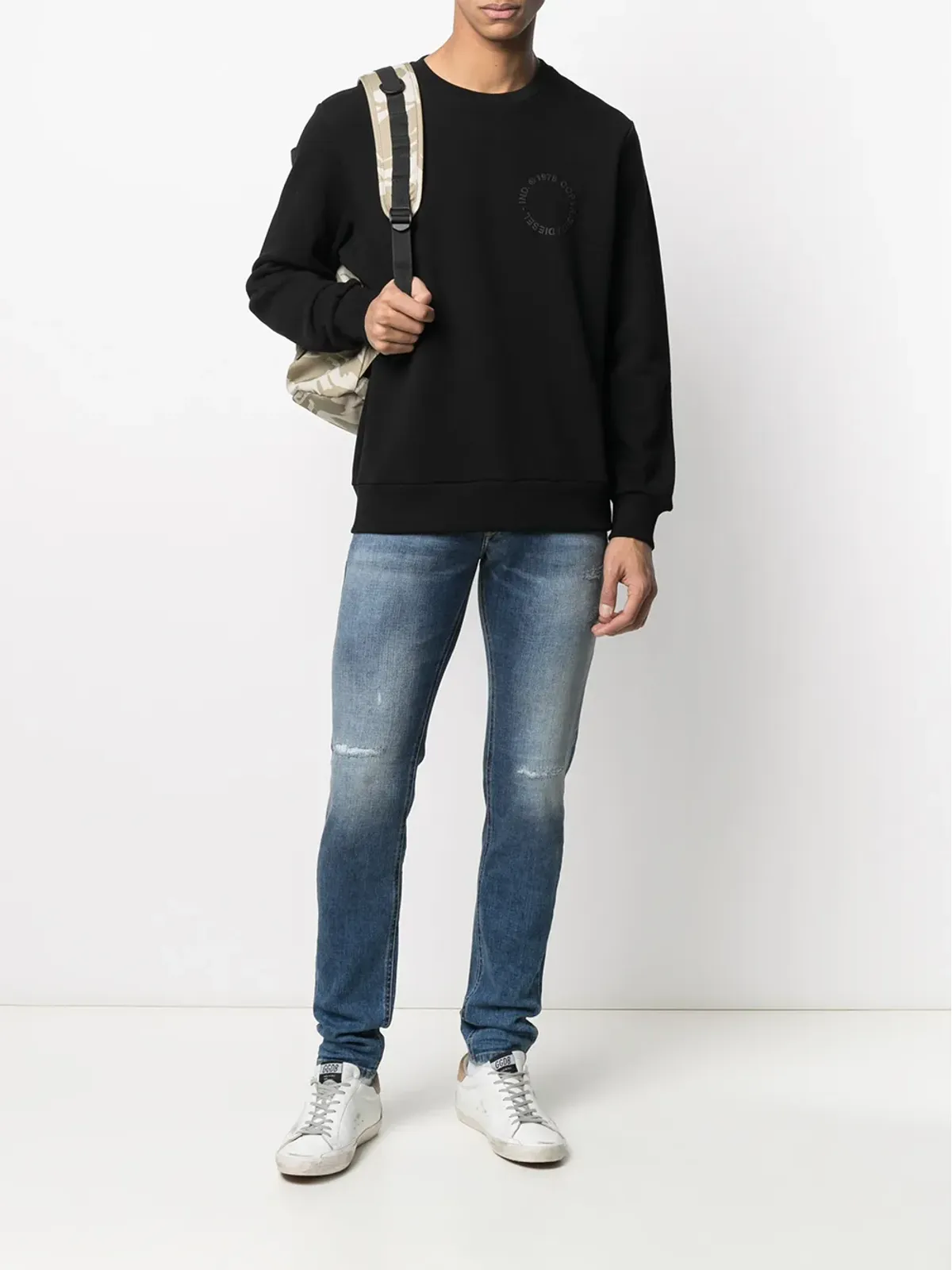 Diesel Sleeker ミッドライズ スリムカット ジーンズ - 画像2