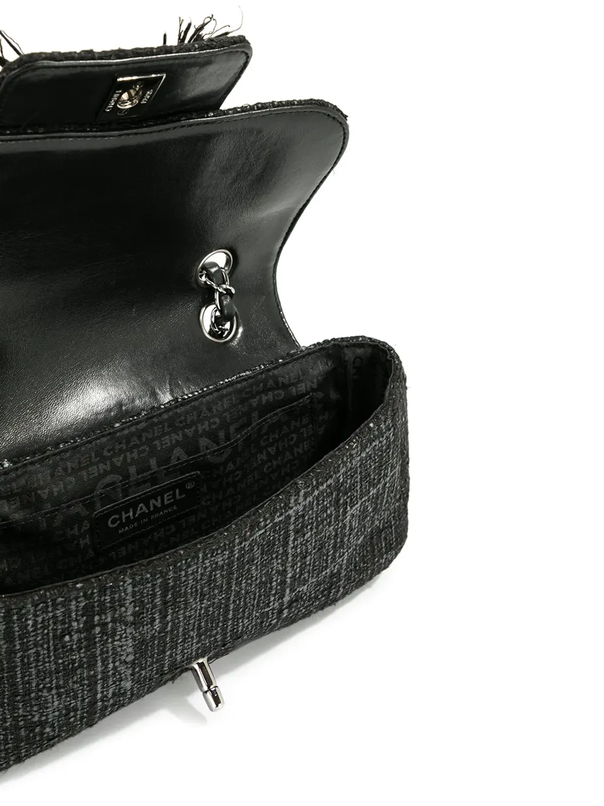 CHANEL Pre-Owned フリンジ付きラインストーンショルダーバッグ - 画像5