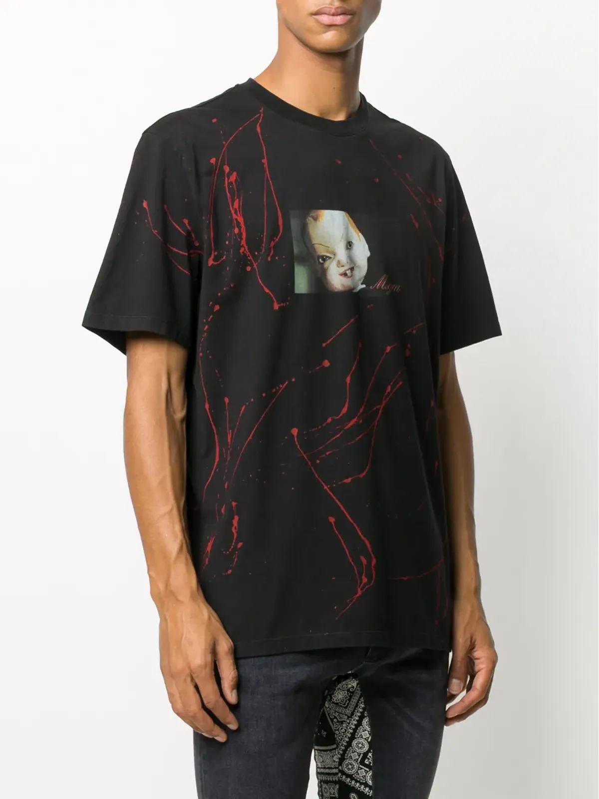 MSGM 写真プリントTシャツ - ブラック - 画像3