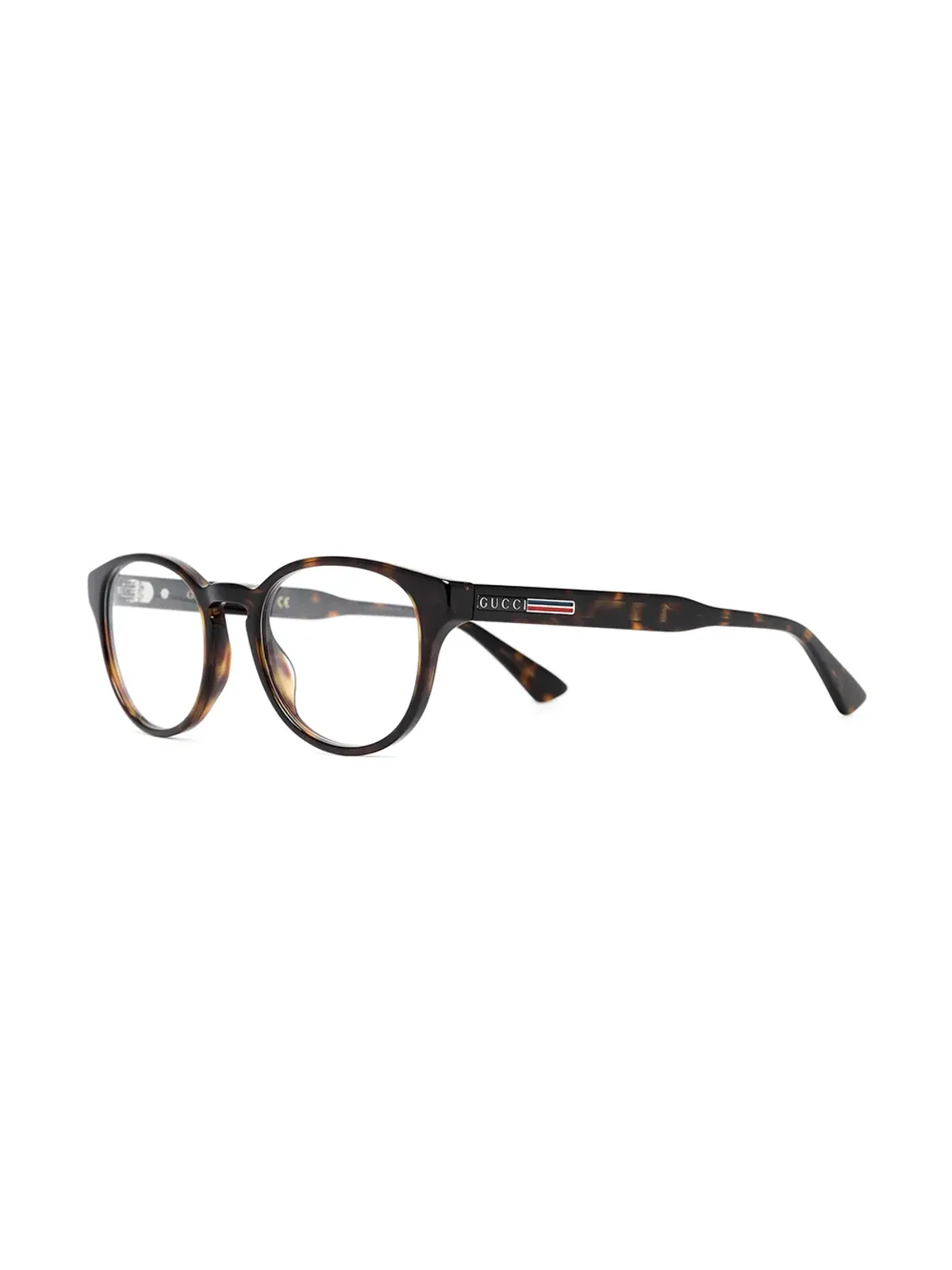 Gucci Eyewear ラウンドフレーム ロゴ入りメガネ - 画像2