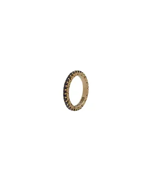 Dolce & Gabbana 18Kイエローゴールド シチリア サファイア リング - ブラック - サムネイル2