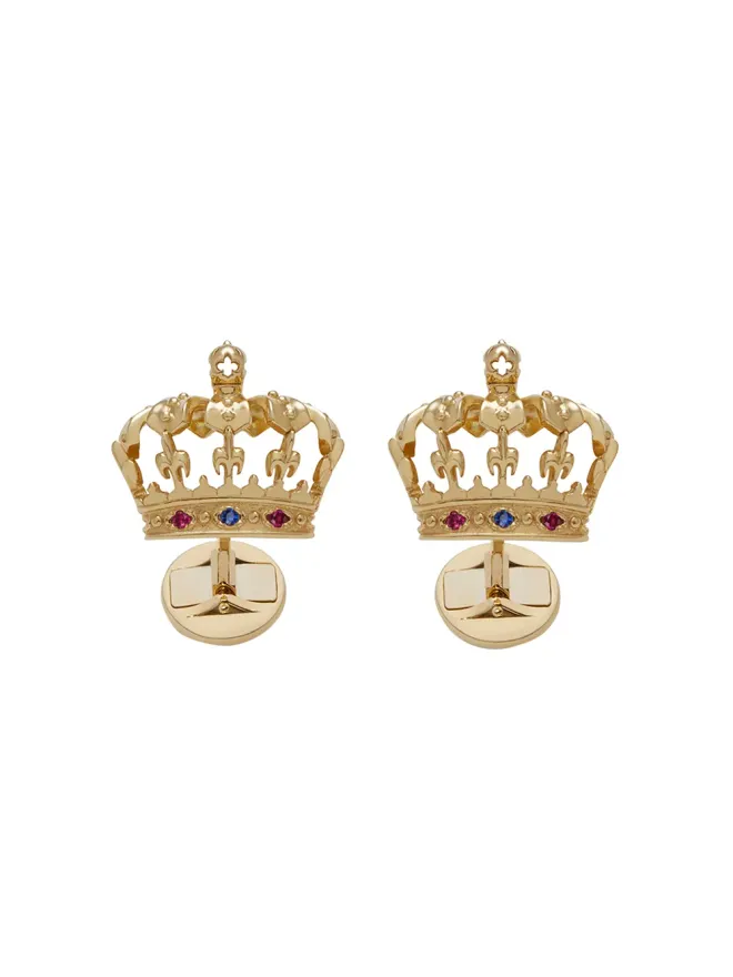 Dolce & Gabbana Dolce & Gabbana 18Kイエローゴールド ロイヤル ルビー＆サファイア カフリンクスの商品画像