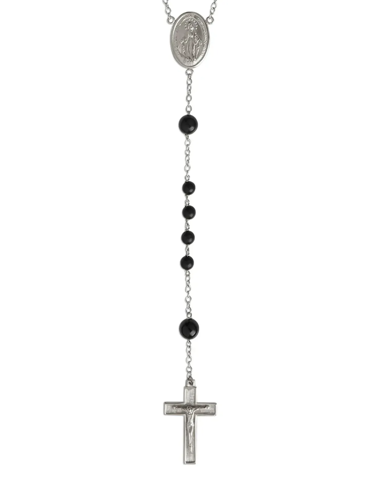 Dolce & Gabbana 18Kホワイトゴールド シチリア ロザリオ ジェイド ネックレス - 画像2