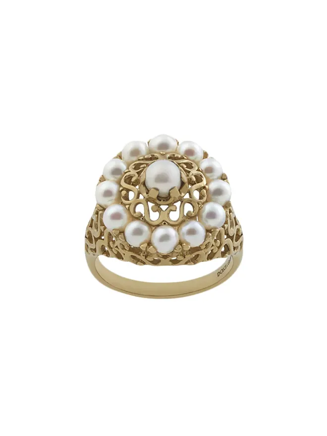 Dolce & Gabbana Dolce & Gabbana 18K イエローゴールド パール リングの商品画像