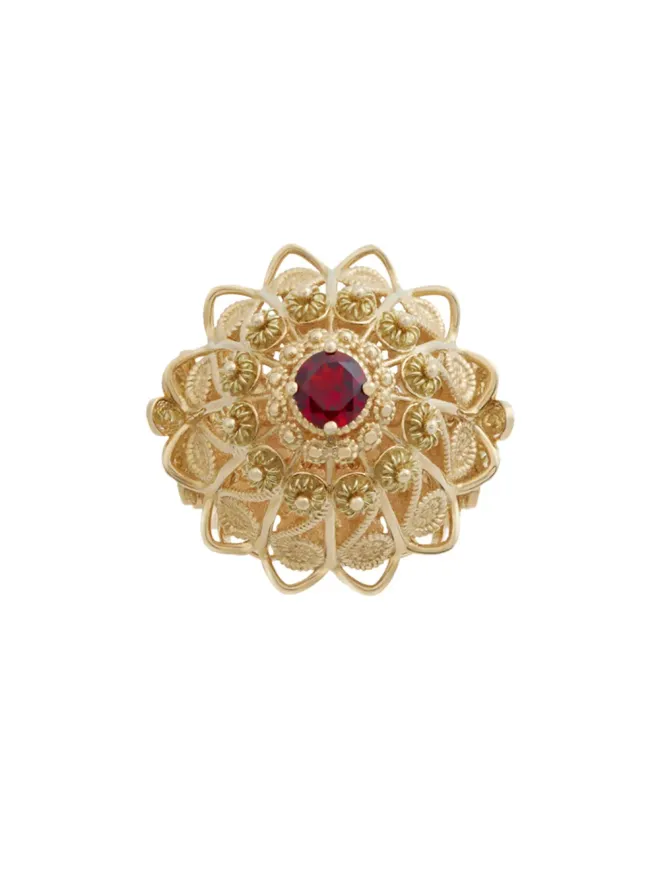 Dolce & Gabbana Dolce & Gabbana 18K イエローゴールド フィリグリーロロードライト ガーネット リングの商品画像