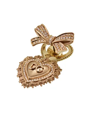 Dolce & Gabbana 18K イエローゴールド Devotion ダイヤモンド イヤリング - サムネイル2