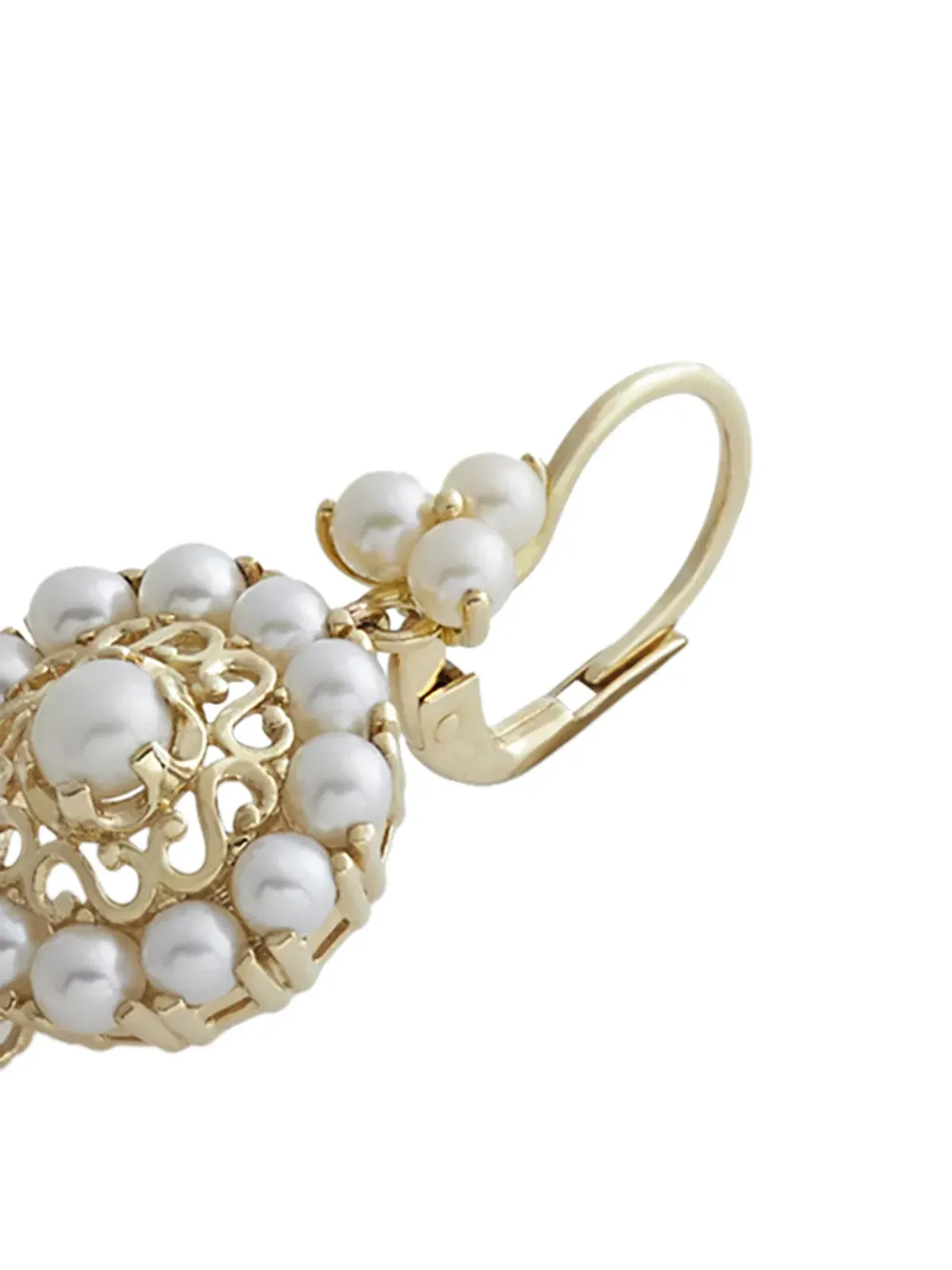 Dolce & Gabbana 18K イエローゴールド パール ピアス - 画像2
