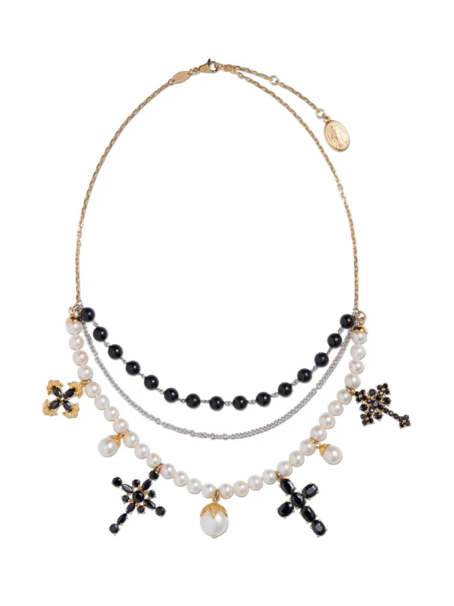 Dolce & Gabbana Dolce & Gabbana 18Kイエローゴールドとホワイトゴールド シチリア サファイア ネックレスの商品画像