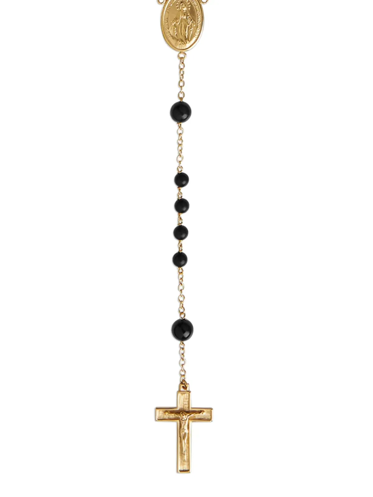 Dolce & Gabbana 18Kイエローゴールド シチリア ロザリーネックレス ジェイド - 画像2