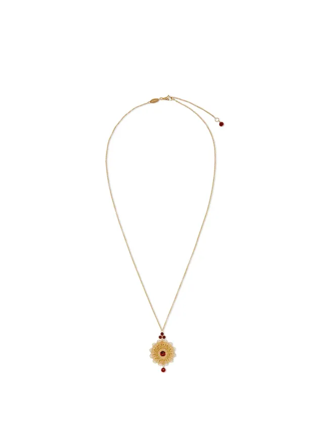 Dolce & Gabbana Dolce & Gabbana 18Kイエローゴールド フィリグリーペンダント ルドロライト ガーネットの商品画像