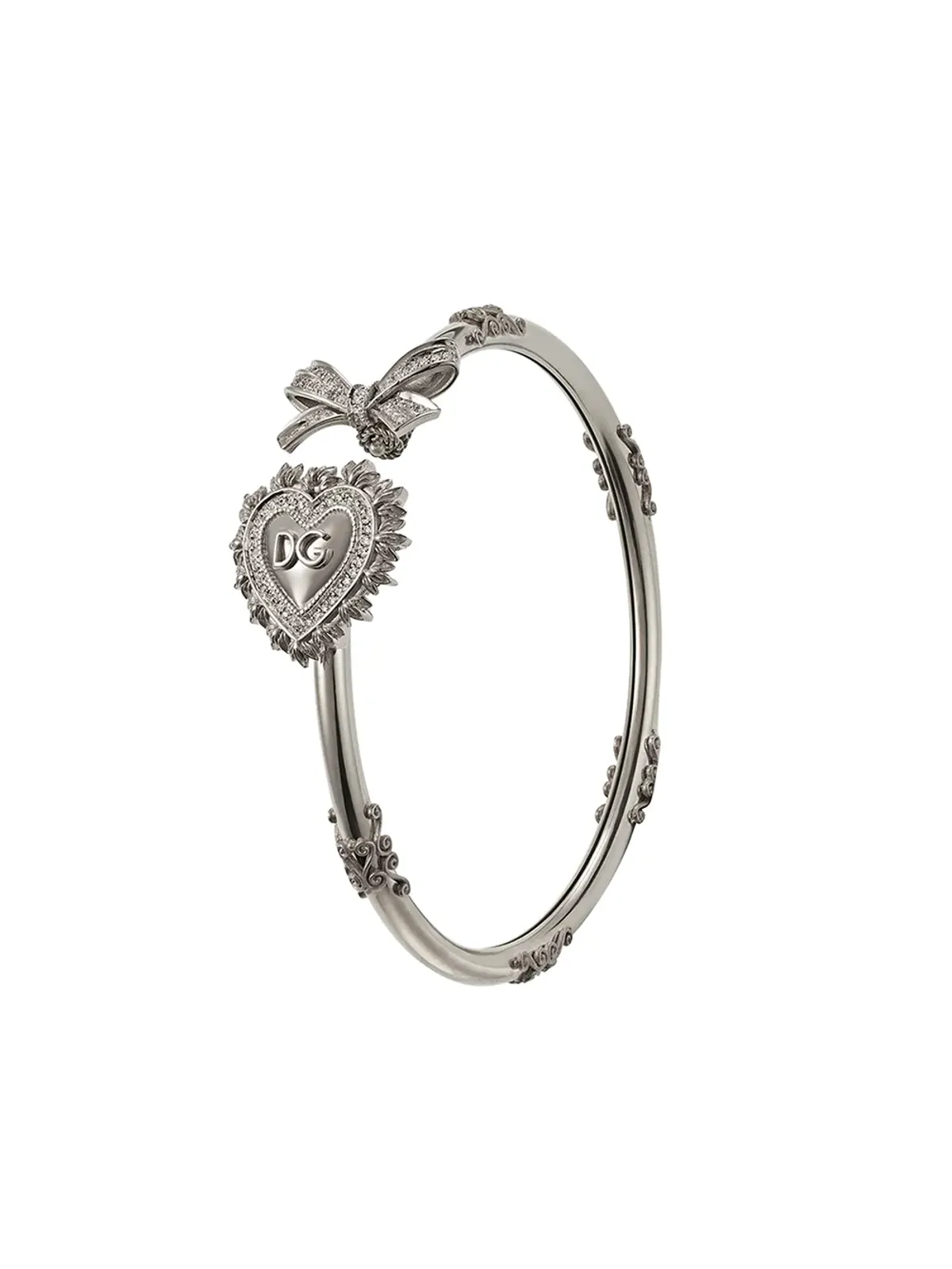 Dolce & Gabbana 18Kホワイトゴールド デボーション ダイヤモンド ブレスレット - シルバー - 画像1