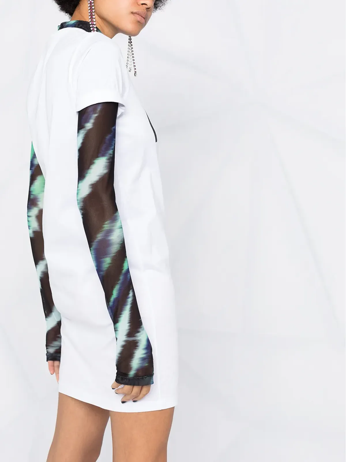 DSQUARED2 ロングプリントTシャツドレス - White - 画像3