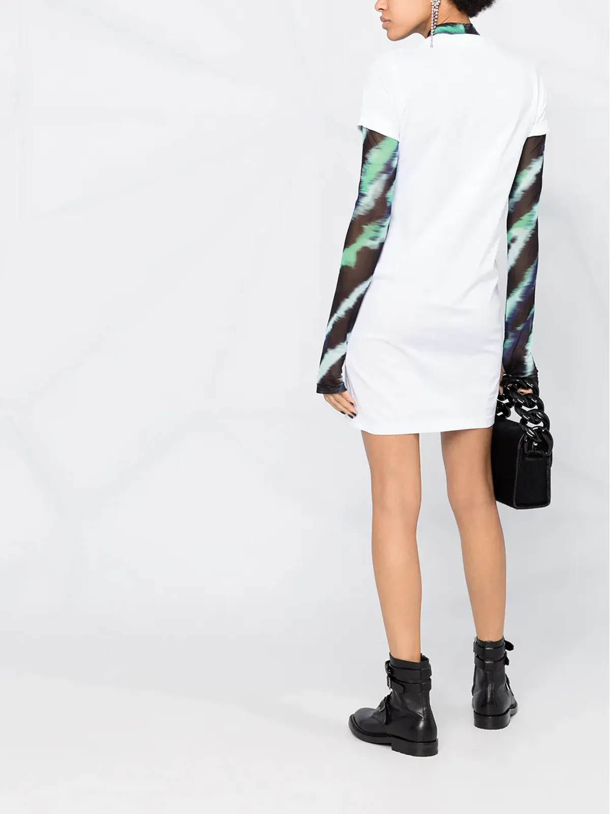 DSQUARED2 ロングプリントTシャツドレス - White - 画像4
