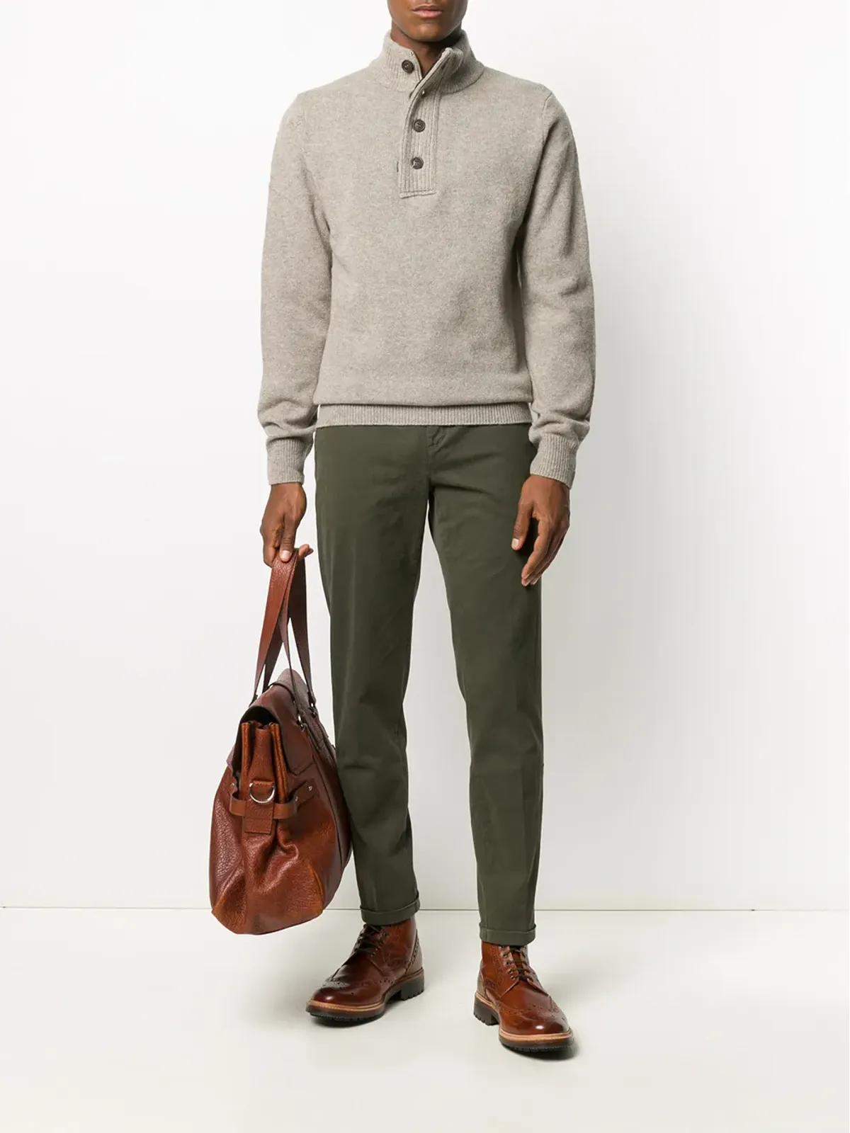 Barbour スタンドアップカラー ボタン留め ジャンパー - Neutrals - 画像2