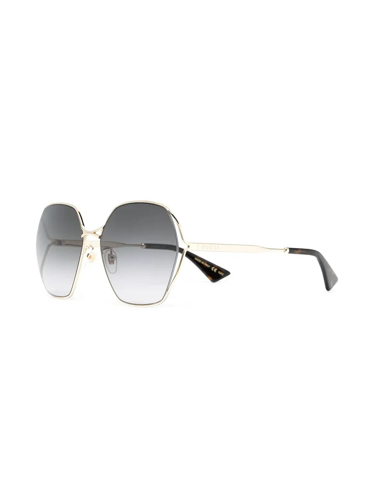 Gucci Eyewear オーバルフレームサングラス - 画像2