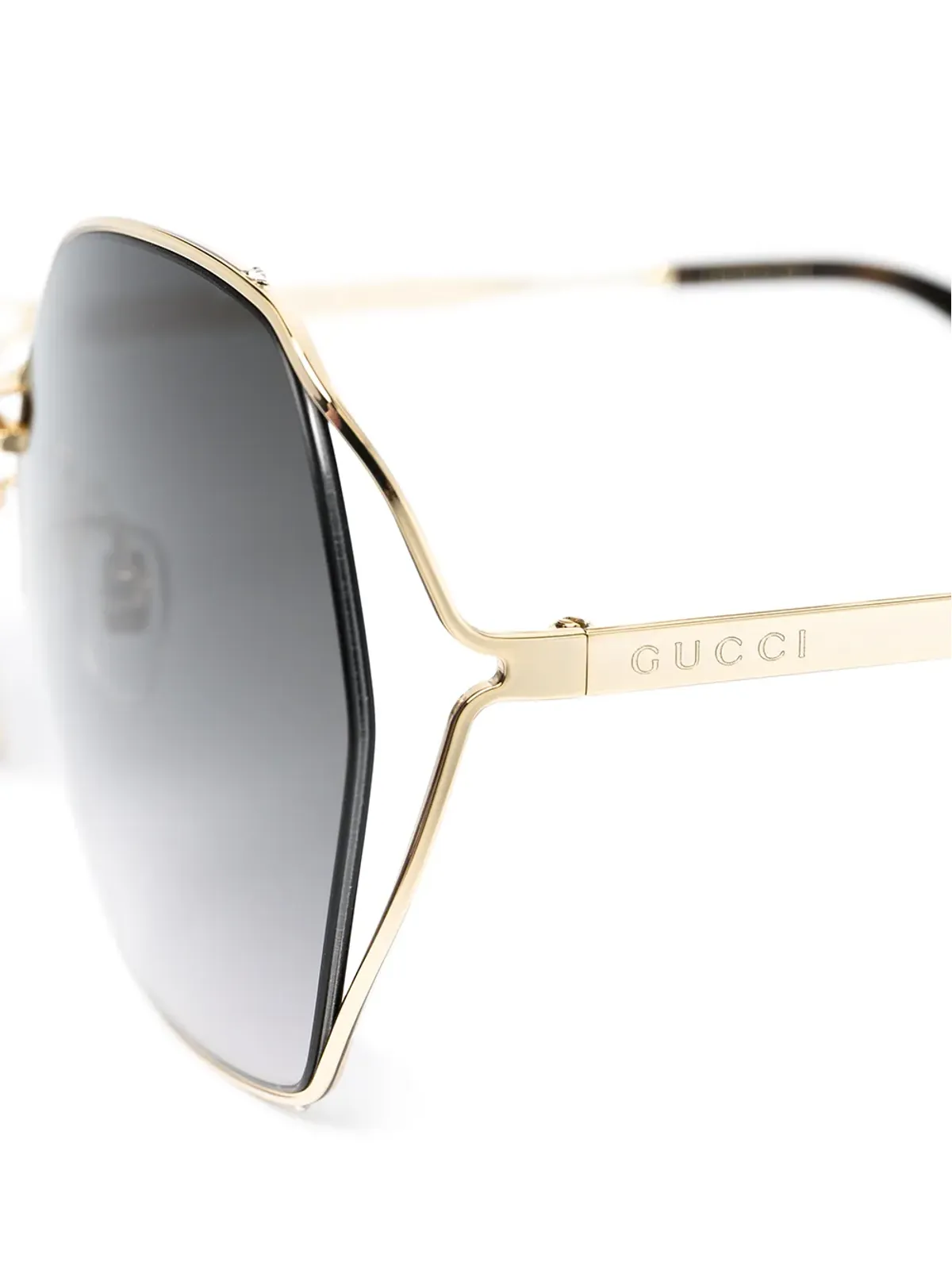 Gucci Eyewear オーバルフレームサングラス - 画像3