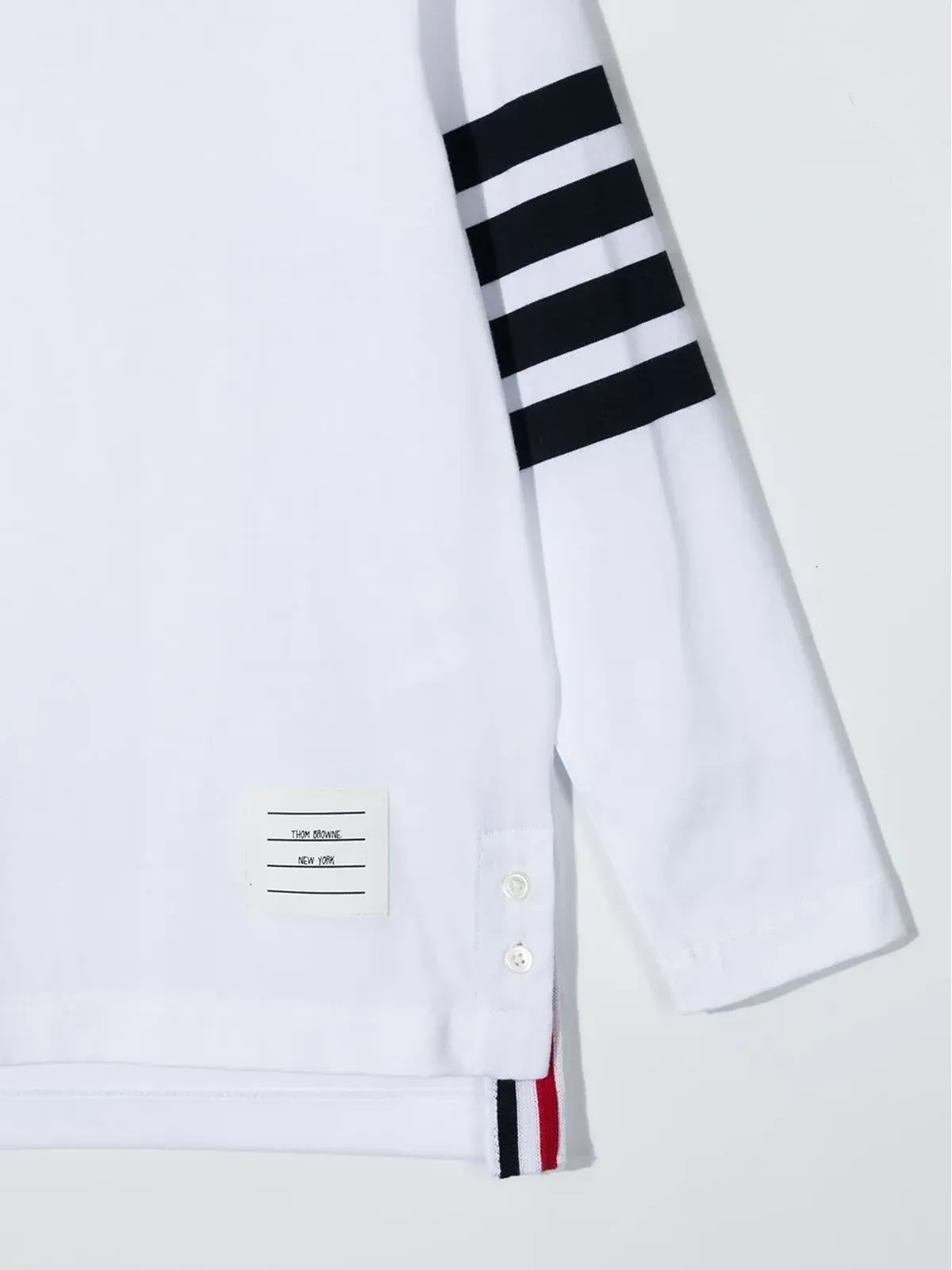 Thom Browne Kids 4-Bar長袖Tシャツ - 画像3