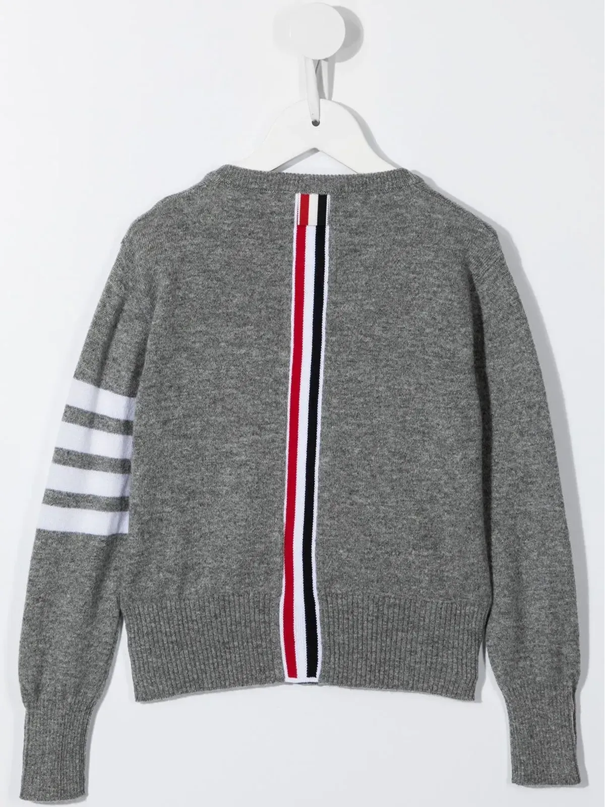 Thom Browne Kids 4-Bar クルーネック カシミア カーディガン - 画像2